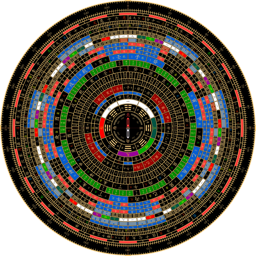 黑色综合风水罗盘